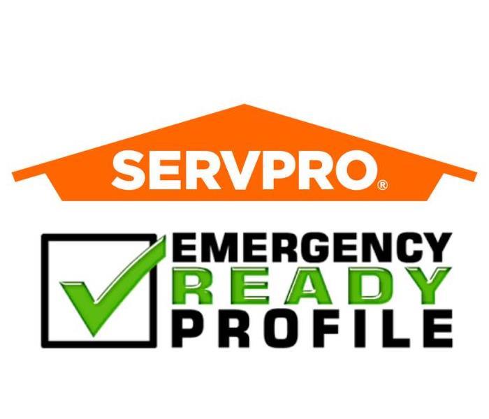 SERVPRO house logo with emergency ready profile underneath.